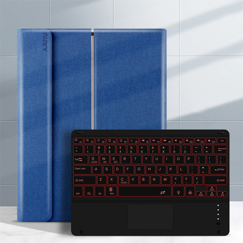 Metal Hinge Backlit Touchpad Keyboard Galaxy Tab S7 FE Case