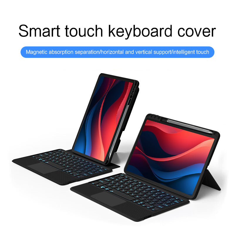 Horizontal Vertical Touchpad Backlit Keyboard Lenovo Tab P11 (2024) Case