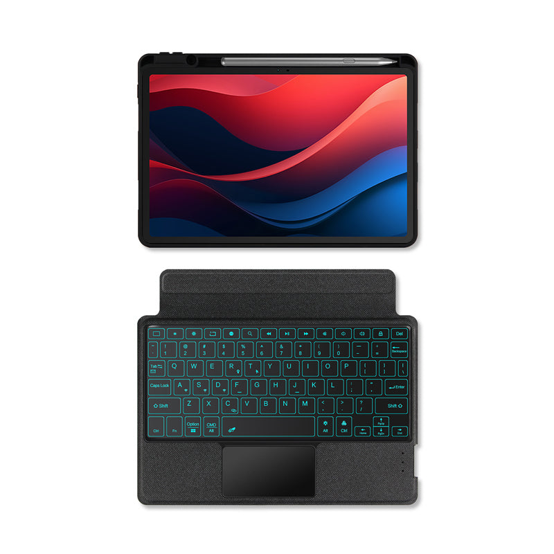 Horizontal Vertical Touchpad Backlit Keyboard Lenovo Tab P11 (2024) Case