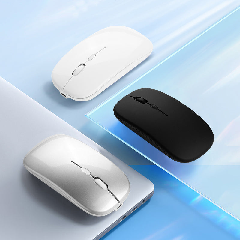 Silent Wireless Mouse Rechargeable Bluetooths Dual Office Source Sans File