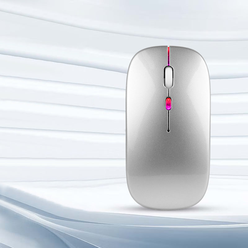 Silent Backlit Wireless Mouse Rechargeable Bluetooths Dual Office