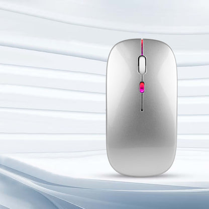 Silent Backlit Wireless Mouse Rechargeable Bluetooths Dual Office