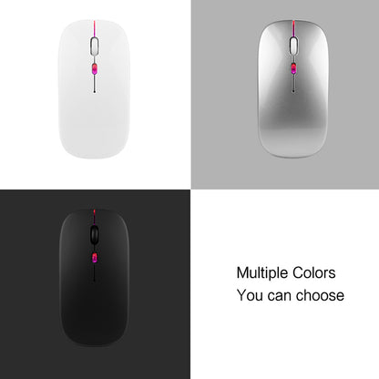 Silent Backlit Wireless Mouse Rechargeable Bluetooths Dual Office