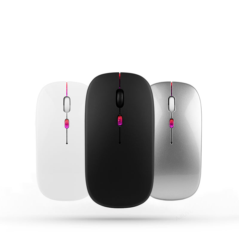 Silent Backlit Wireless Mouse Rechargeable Bluetooths Dual Office