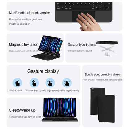 Suspension Magic Backlit Touchpad Keyboard Apple iPad Pro 12.9 (2022)