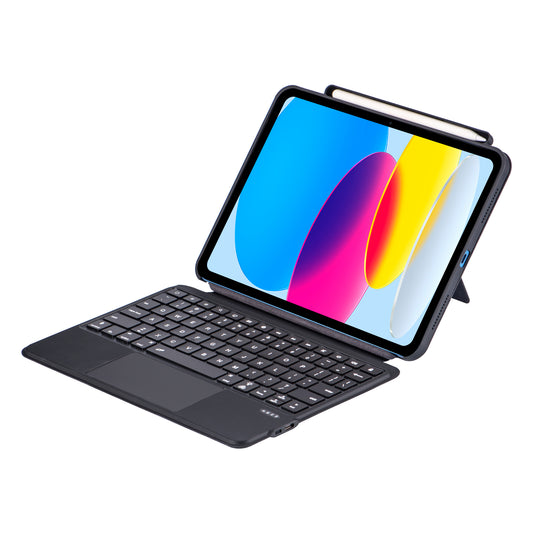 Horizontal Vertical Touchpad Backlit Keyboard Apple iPad 10 Case