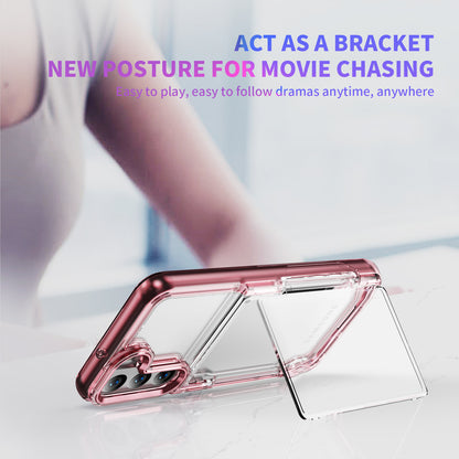 Transparent Card Holder Galaxy S22+ Case Flip Back