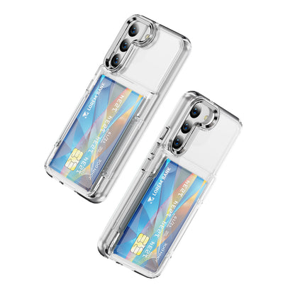 Transparent Card Holder Galaxy S22+ Case Flip Back