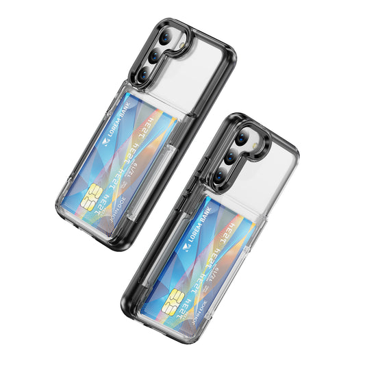 Transparent Card Holder Galaxy S22+ Case Flip Back