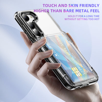 Transparent Card Holder Galaxy S23+ Case Flip Back