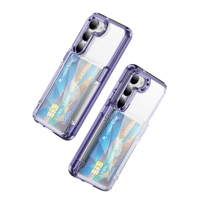 Transparent Card Holder Galaxy S23+ Case Flip Back