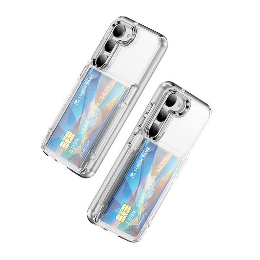 Transparent Card Holder Galaxy S23+ Case Flip Back