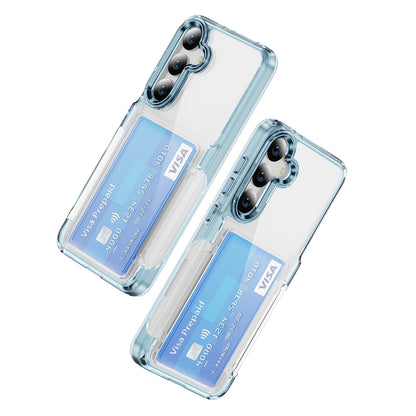 Transparent Card Holder Galaxy S24+ Case Flip Back