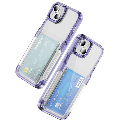 Transparent Card Holder iPhone 12 Case Flip Back