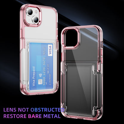 Transparent Card Holder iPhone 12 Case Flip Back