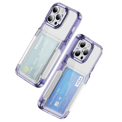 Transparent Card Holder iPhone 12 Pro Case Flip Back