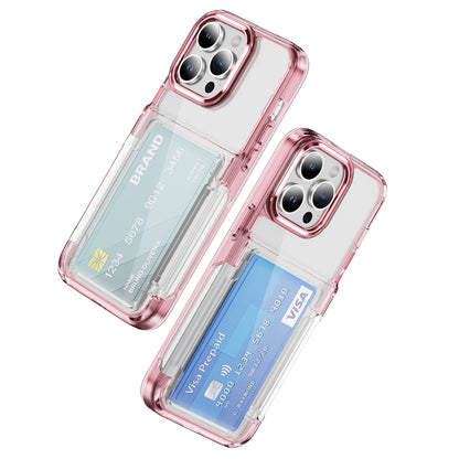 Transparent Card Holder iPhone 12 Pro Case Flip Back