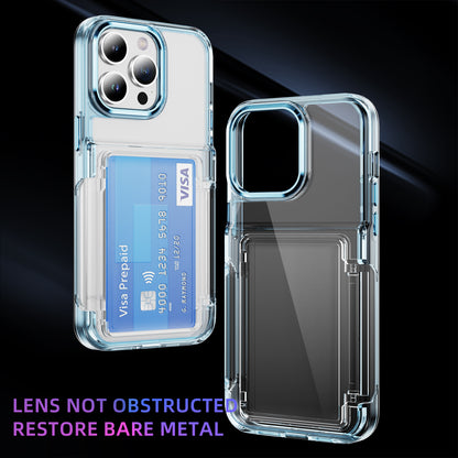 Transparent Card Holder iPhone 12 Pro Case Flip Back