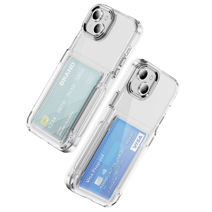 Transparent Card Holder iPhone 13 Case Flip Back