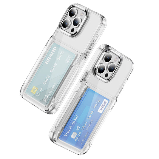 Transparent Card Holder iPhone 13 Pro Case Flip Back