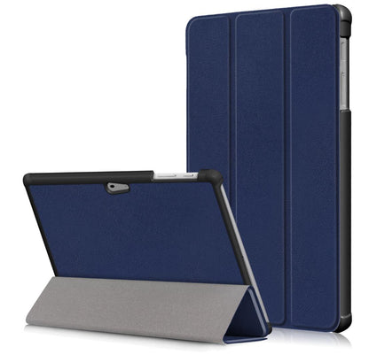 Tri-fold Caster Leather Microsoft Surface Go 4 (2023) Case Slim