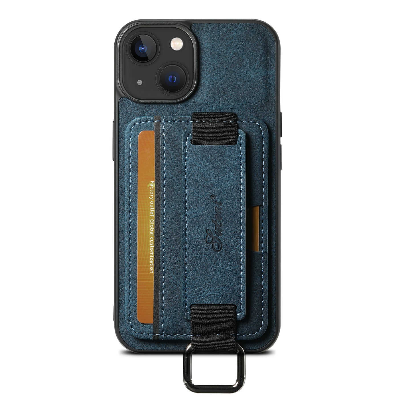 Lichi Leather Card Holder iPhone 12 Pro Max Case Wristband