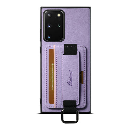 Lichi Leather Card Holder Galaxy Note20 Ultra Case Wristband