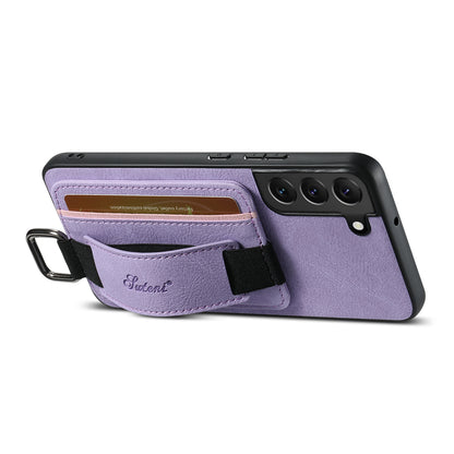 Lichi Leather Card Holder Galaxy S22+ Case Wristband