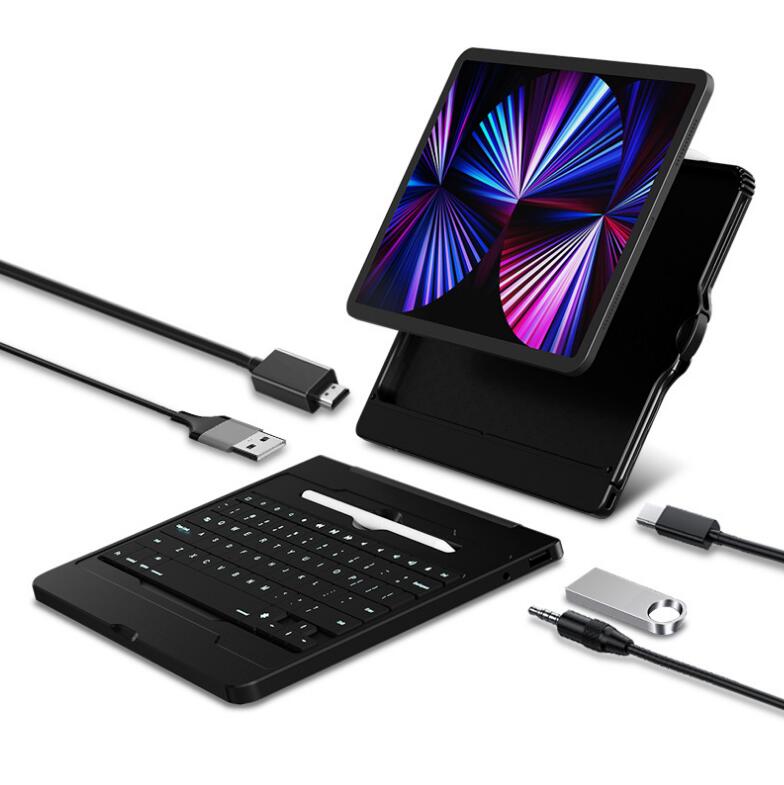 Extension HDMI Docking Station Keyboard Apple iPad Air 4 Case