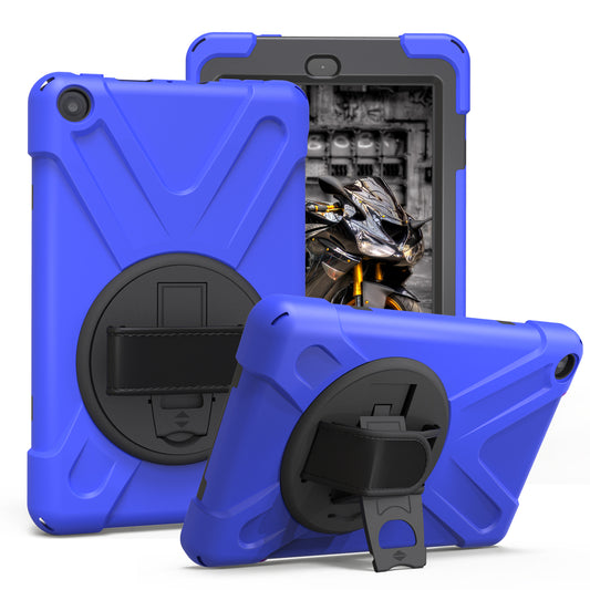 Pirate King Kindle Fire 8 (2018) Case 360 Rotating Stand Hand Shoulder