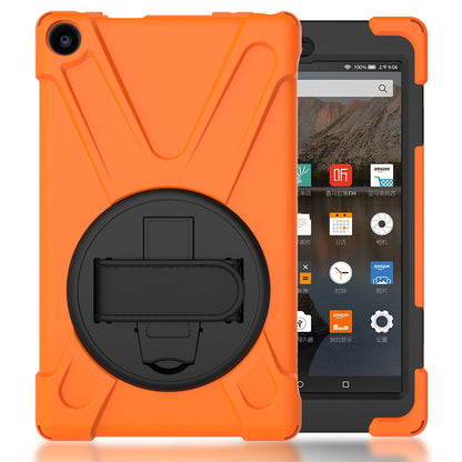 Pirate King Kindle Fire 8 (2016) Case 360 Rotating Stand Hand Shoulder