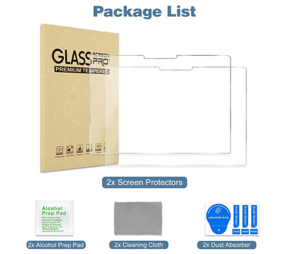 [2 Pack] Clear Tempered Glass Microsoft Surface Go 3 Screen Protector