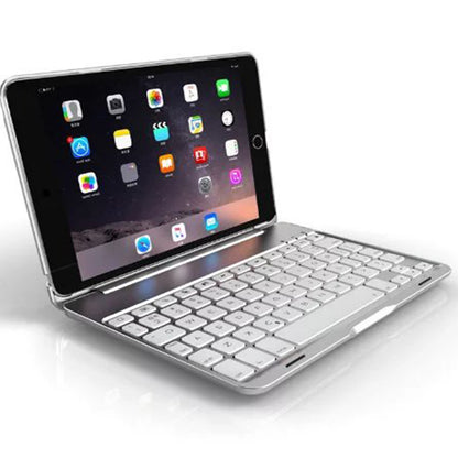 Aluminum Clamshell Keyboard Apple iPad Mini 4 Case Backlit Book Stand