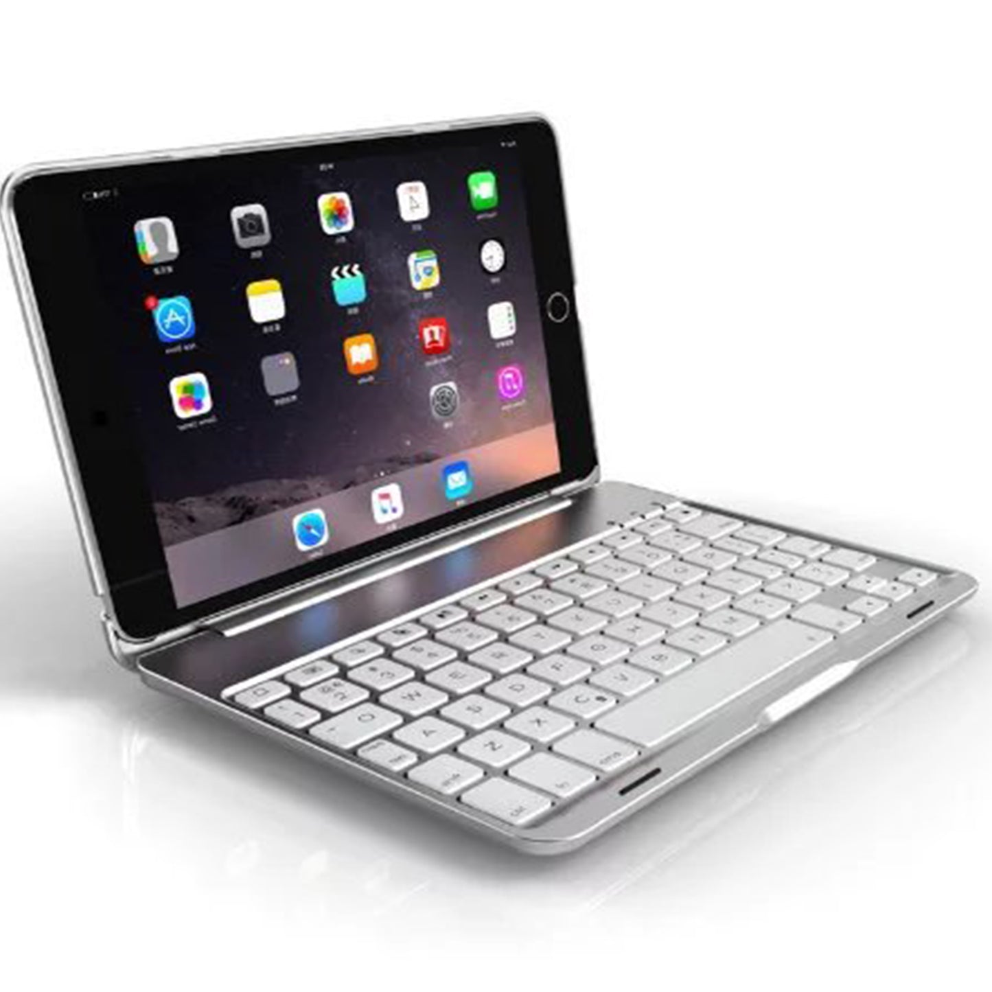 Aluminum Clamshell Keyboard Apple iPad Mini 5 Case Backlit Book Stand