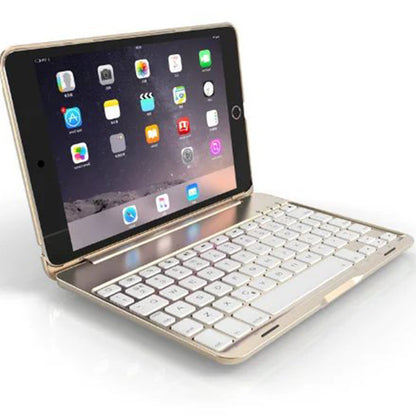 Aluminum Clamshell Keyboard Apple iPad Mini 4 Case Backlit Book Stand