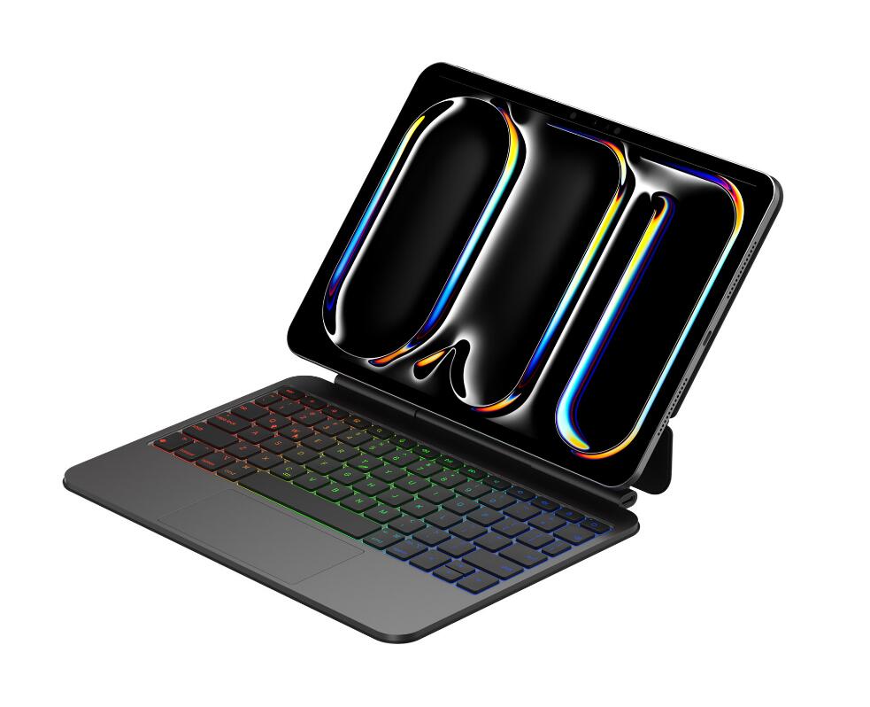 Suspension Aluminum 3-backlit Touchpad Keyboard iPad Pro 11 2021 Case