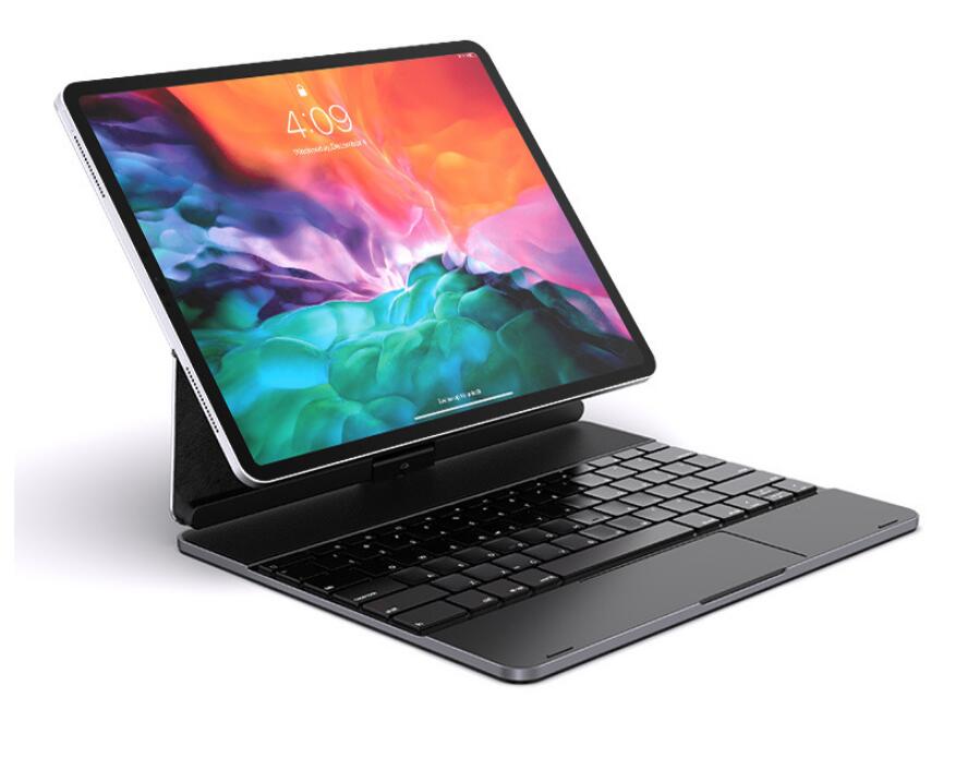 Aluminum Rotating Backlit Touchpad Keyboard iPad Pro 12.9 (2018) Case