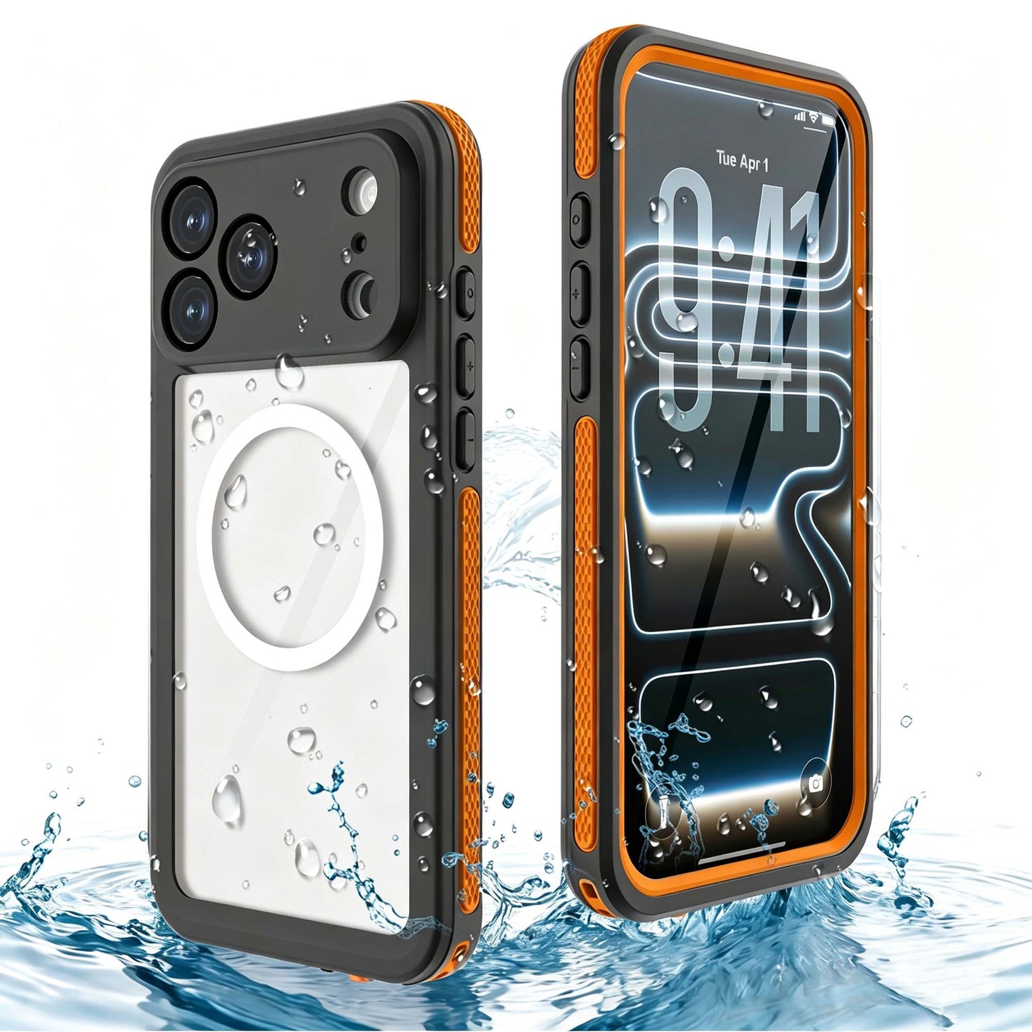 Ultramarine Technology MagSafe IP68 Waterproof Phone Case MIL-STD Military-Grade Drop Tested - iPhone 17 Pro Max