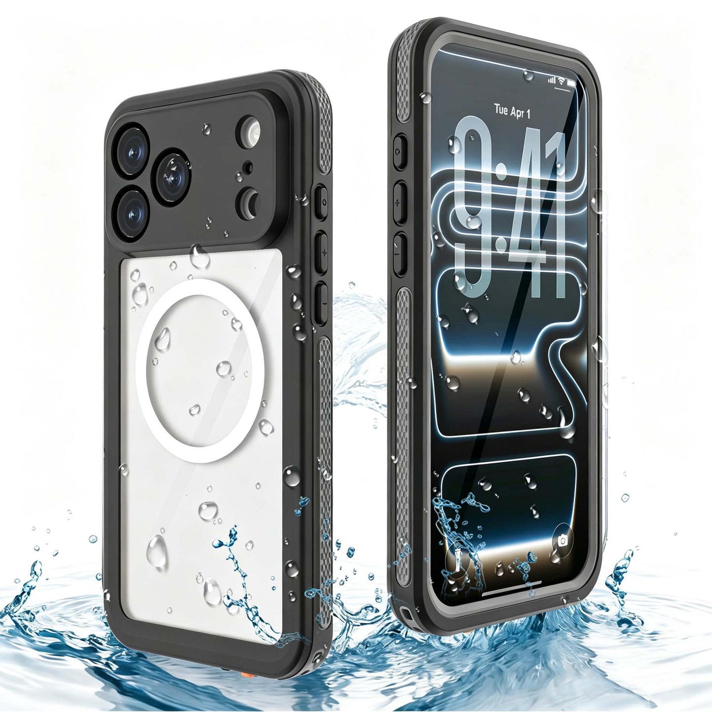 Ultramarine Technology MagSafe IP68 Waterproof Phone Case MIL-STD Military-Grade Drop Tested - iPhone 17 Pro Max