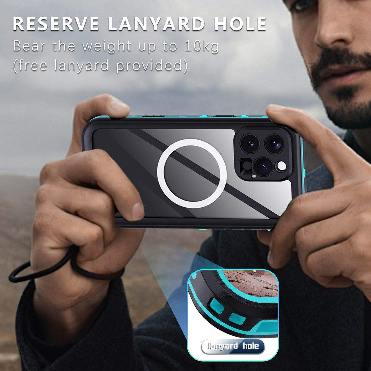 Ultramarine Technology with MagSafe Waterproof Phone Case | 360 Full Body Protection Case