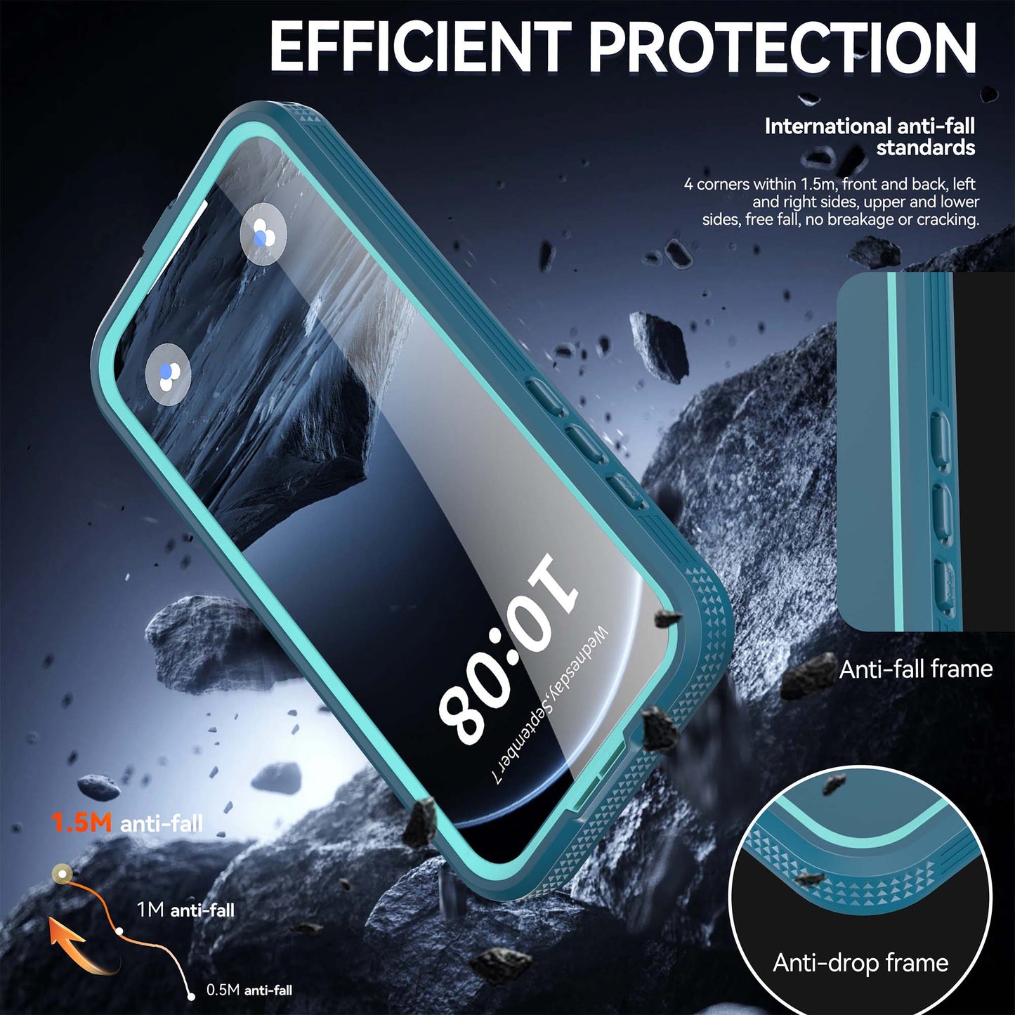 Ultramarine Technology Mars Heavy-Duty MagSafe Waterproof Phone Case IP68 & Drop Proof - iPhone 17 Pro Max