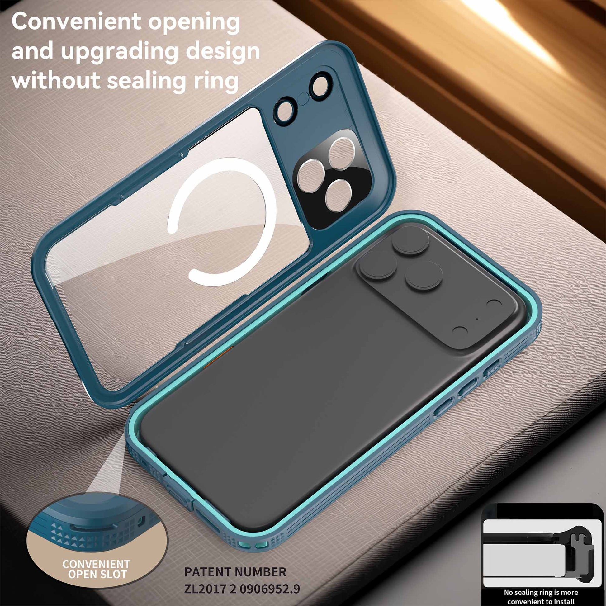 Ultramarine Technology Mars Heavy-Duty MagSafe Waterproof Phone Case IP68 & Drop Proof - iPhone 17 Pro Max
