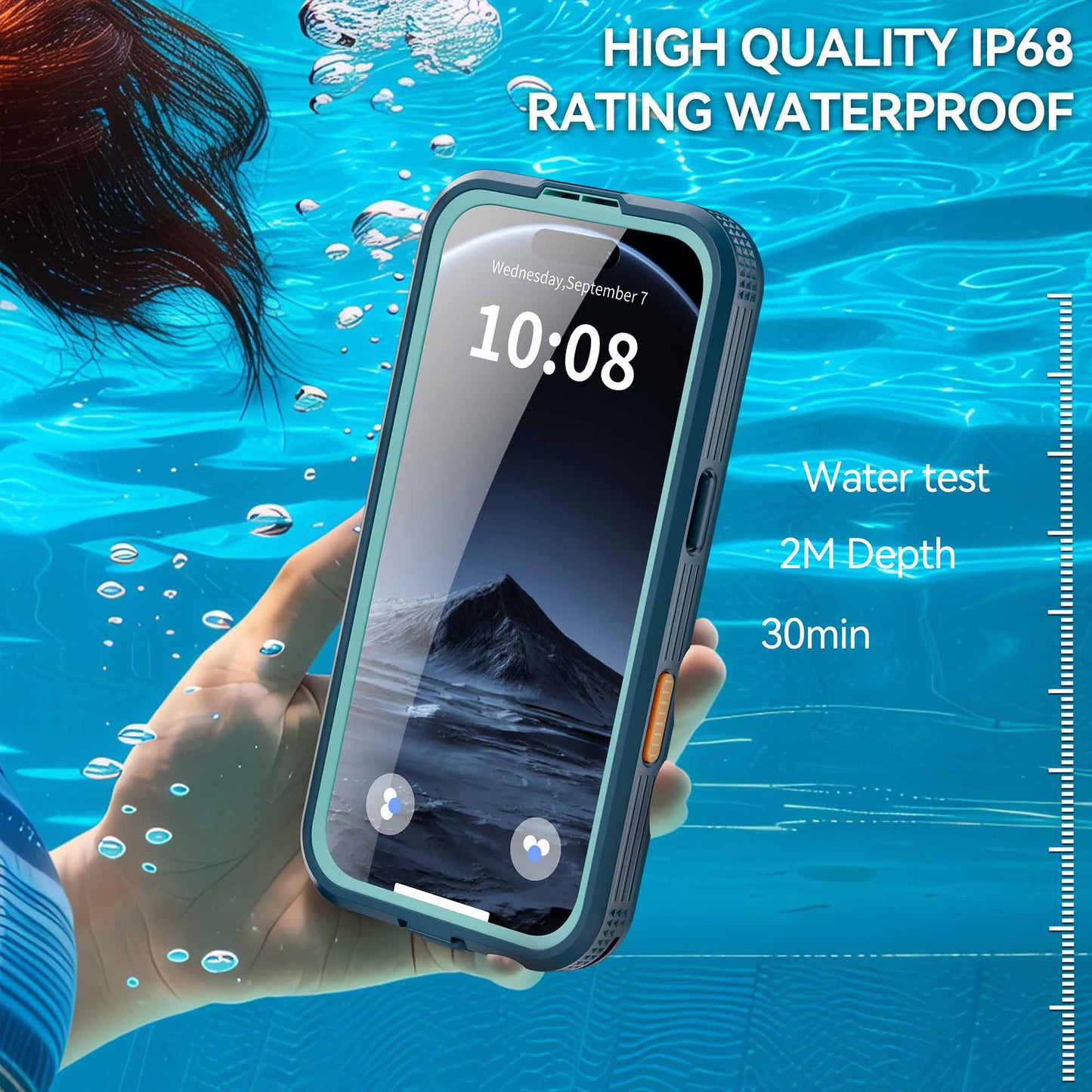 Ultramarine Technology Mars Heavy-Duty MagSafe Waterproof Phone Case IP68 & Drop Proof - iPhone 17 Pro Max