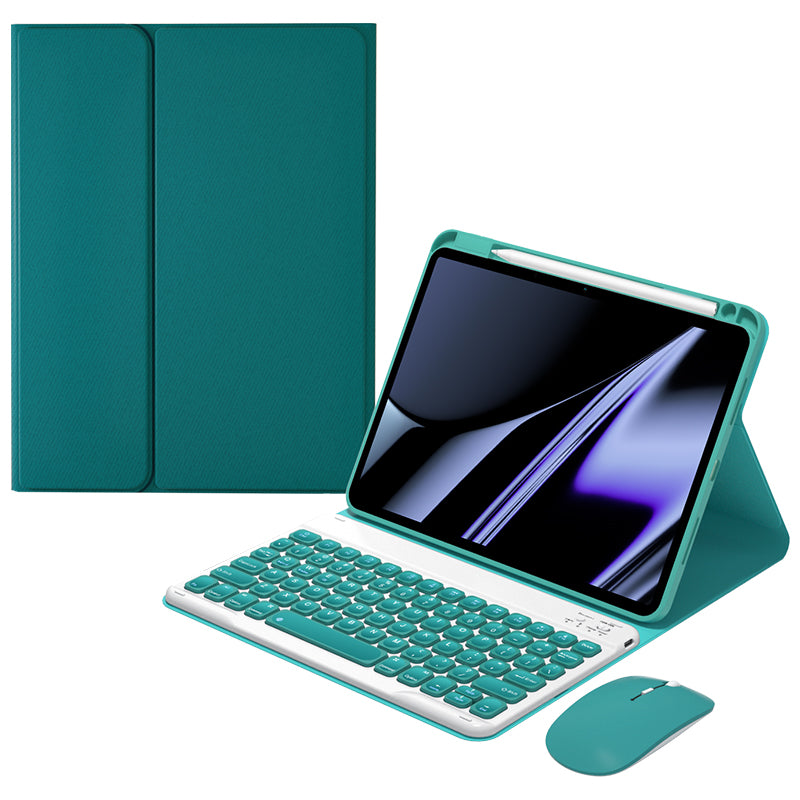 Book Foldable Stand Keyboard Apple iPad Air 5 Case Leather Matt