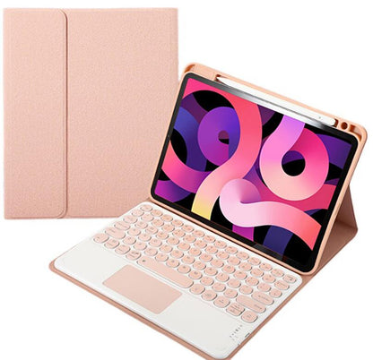 Fold Kickstand Touchpad Backlit Keyboard Apple iPad 8 Case Leather