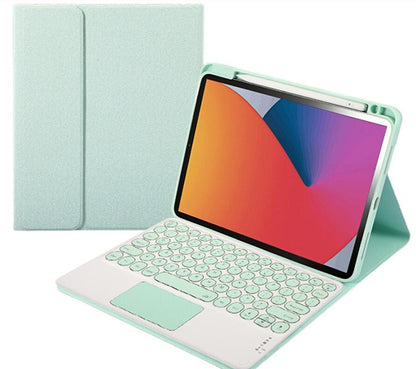 Fold Kickstand Touchpad Backlit Keyboard Apple iPad 10 Case Leather Matt