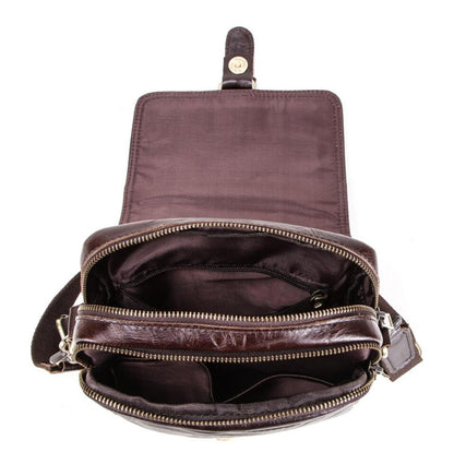 Men's Genuine Leather Messenger Bag Tablet Fashion Leisure Outdoor Traval