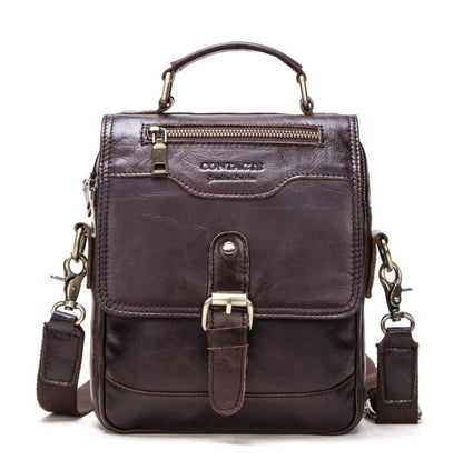 Men's Genuine Leather Messenger Bag Tablet Fashion Leisure Outdoor Traval