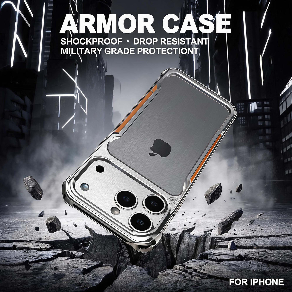 Ultramarine Technology with Mecha Titanium Military-Grade Armor Phone Case | Rugged Protection