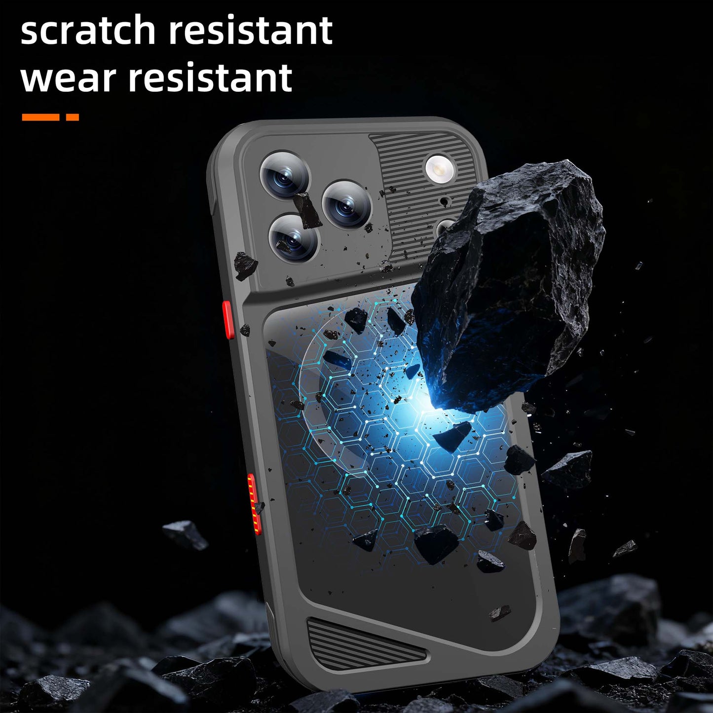 Ultramarine Technology Metal IP68 Waterproof Phone Case with Touch Control & Magnetic Mount - iPhone 17 Pro Max